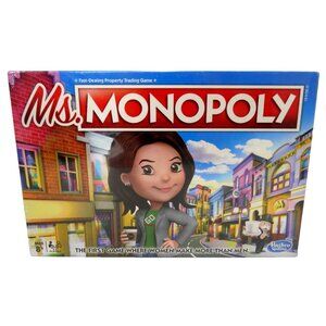 MONOPOLY Ms Monopoly family board game HASBRO 2018, NEW